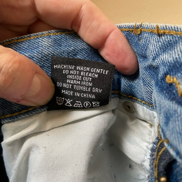 Dolls Kill brand - Distressed straight leg jeans - Picture 6 of 7